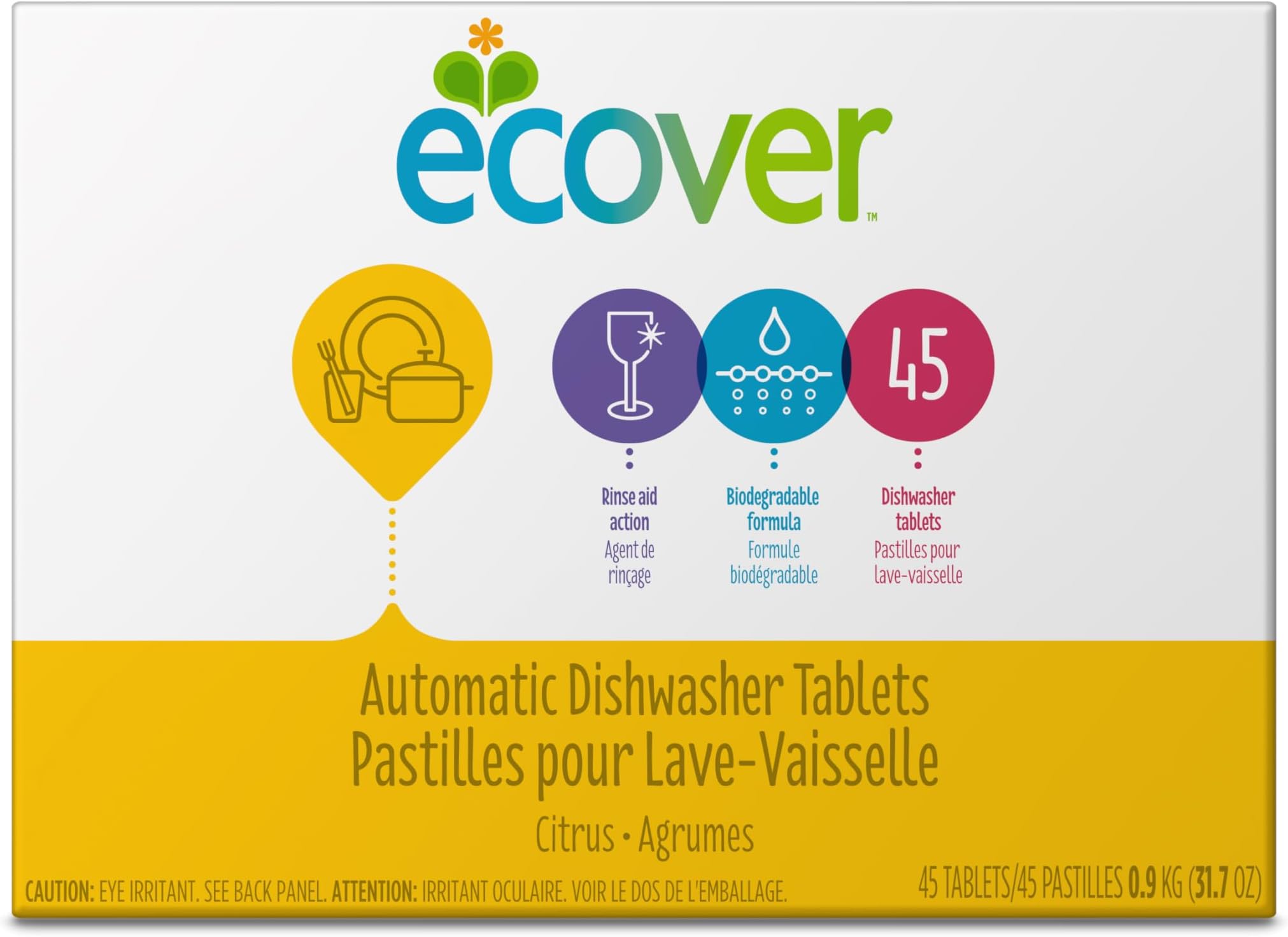 Ecover Ecological Automatic Dishwasher Tablets 25 Tablets