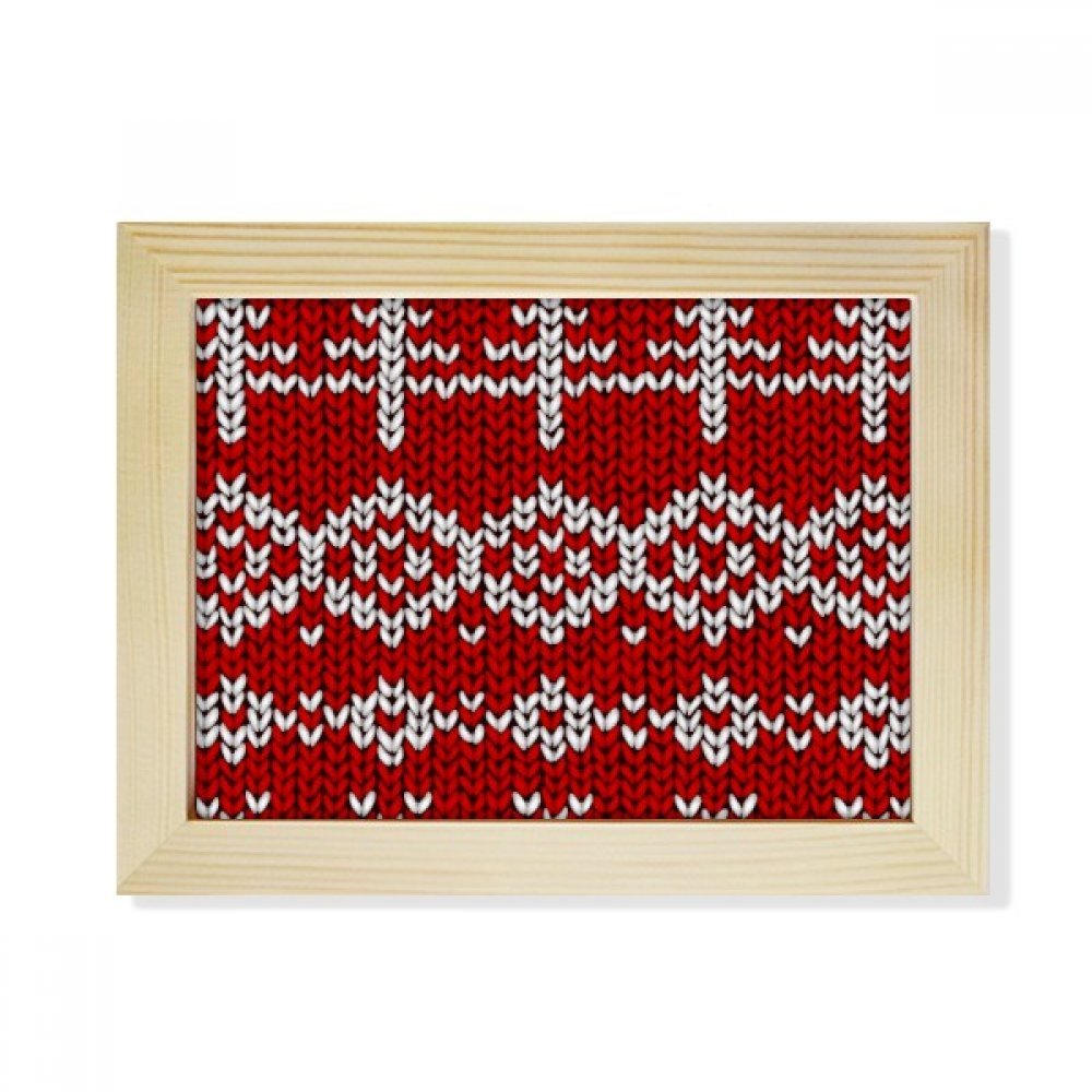Marco de fotos de madera rojo DIYthinker de 6x8 pulgadas con grano vertical para escritorio