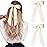 2PCS Silky Satin Hair Bows Hair Clip Light Beige Hair Ribbon Ponytail Holder Accessories Slides Metal Clips Hair Bow for Women Girls Toddlers Teens Kids