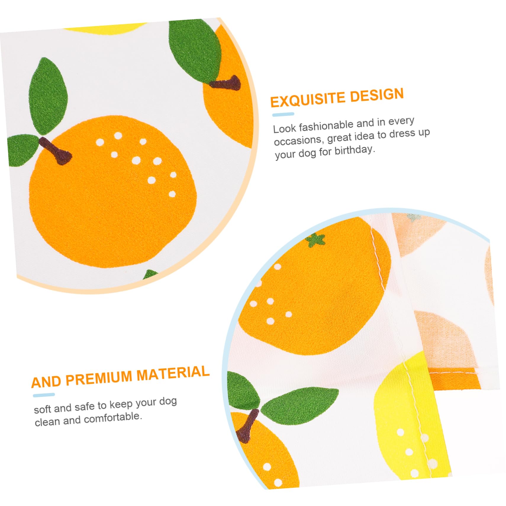 Sosoport 15pièces Bandanas pour Chiens Et Serviettes avec Motif De Fruits Évitent La Et Eau Confortables Et pour Animaux De Moyenne