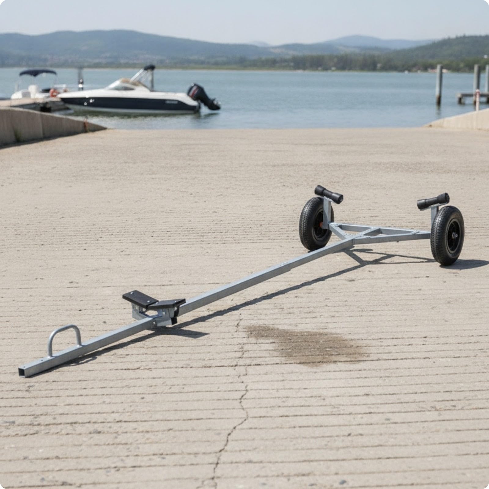 Rimorchio a Ruote Manuale per Canottieri Ricreativi, 240cm