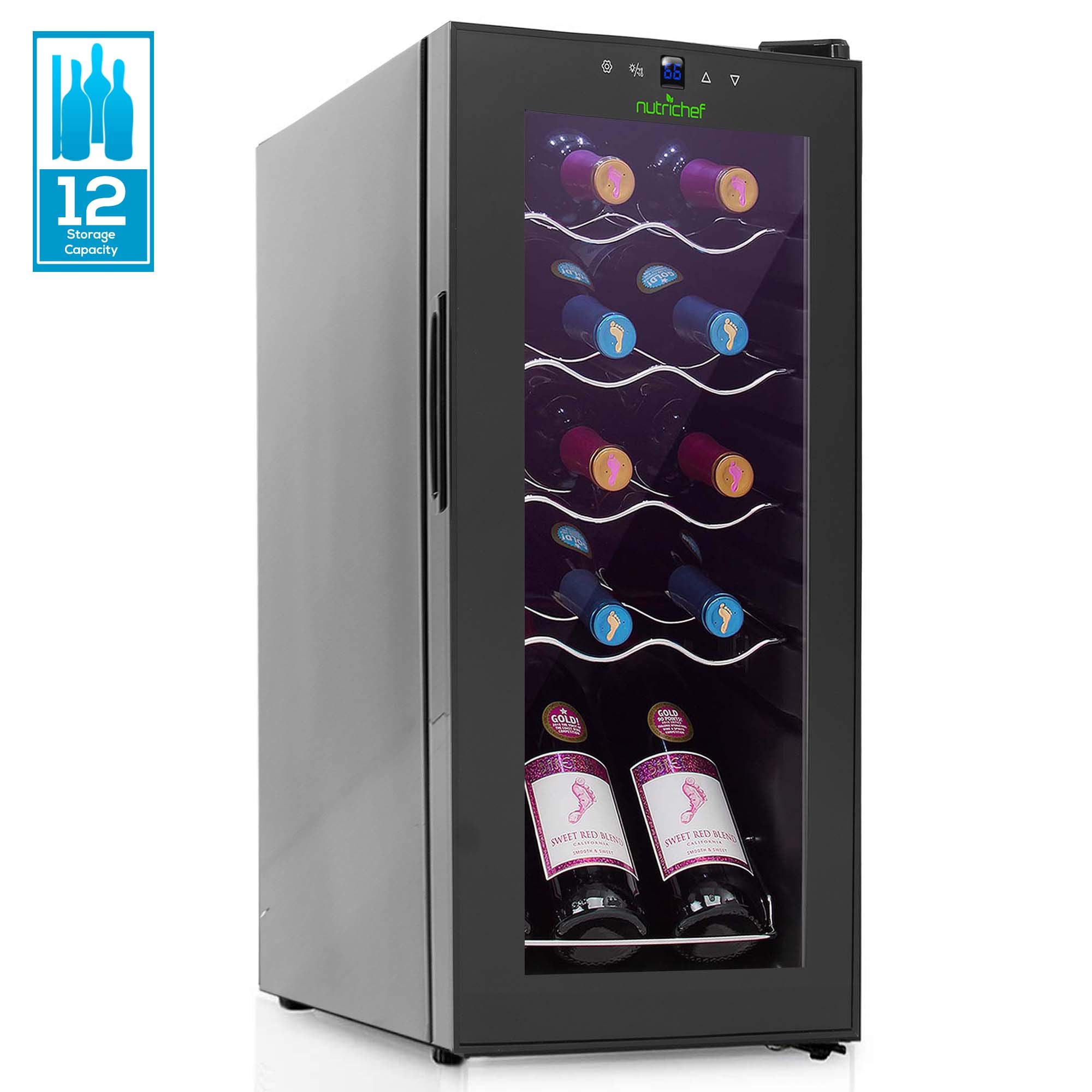 NutriChef PKCWC120.5 Wine Cooler White