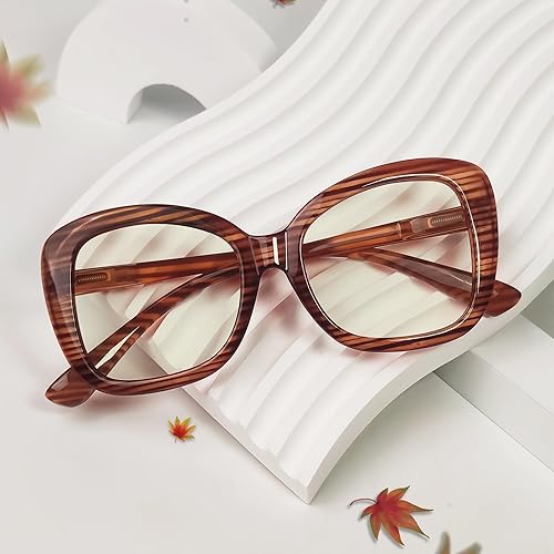 Miniatura 9 de Eyekepper Gafas de computadora para mujer, gafas de lectura de gran tamaño, bloqueo de luz azul, color negro