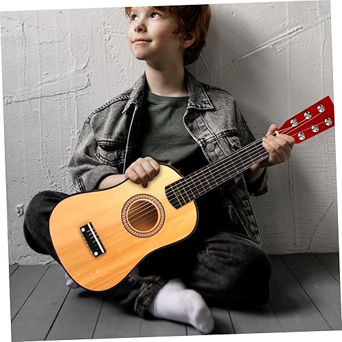 Miniatura 8 de Vaguelly Guitarra acústica para niños de 5 a 9 años, ukelele para niños de 3 a 5 años, ukelele para niños, principiantes, guitarra pequeña, juguete
