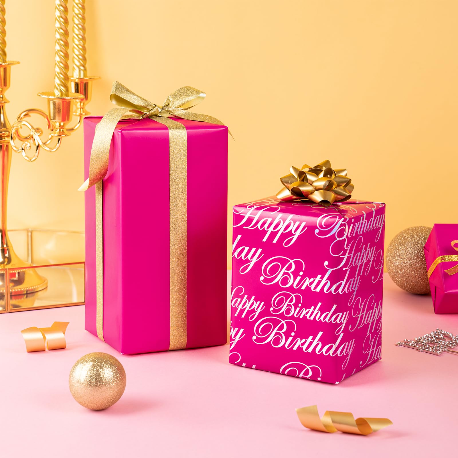 Holijolly Wrapping Paper Roll - Mini Roll - 43.2 Cm X 10 M - Stars