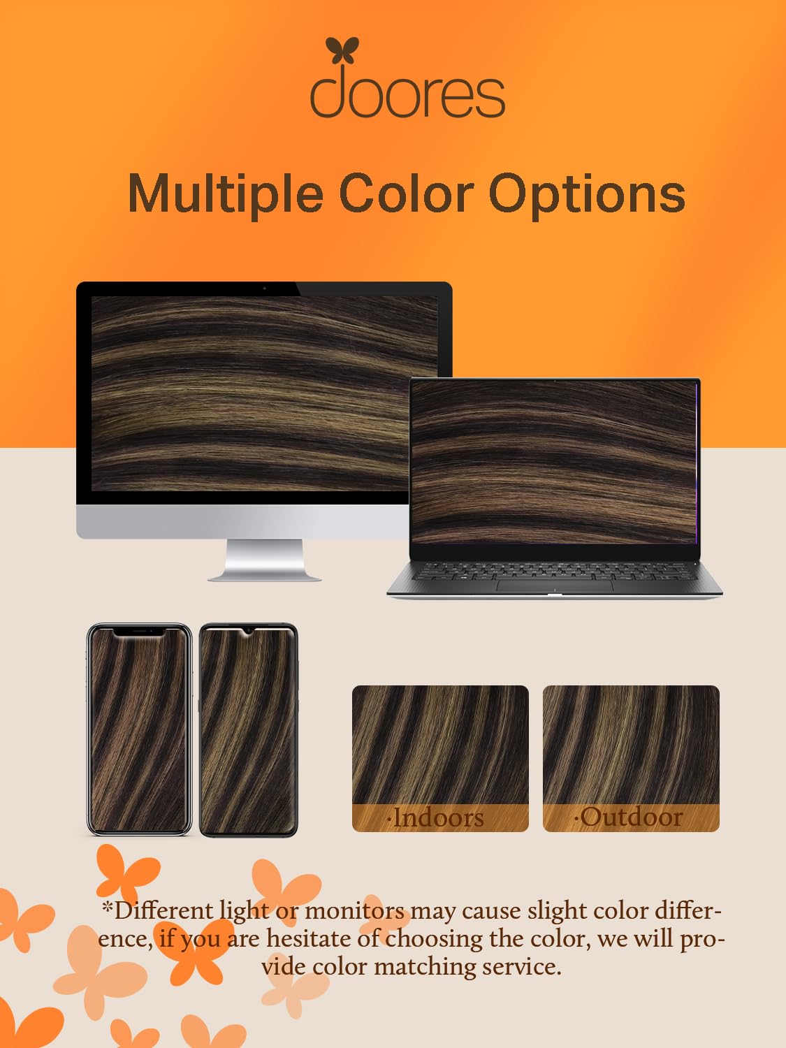 DOORES Straight Human Hair Weft Extensions
