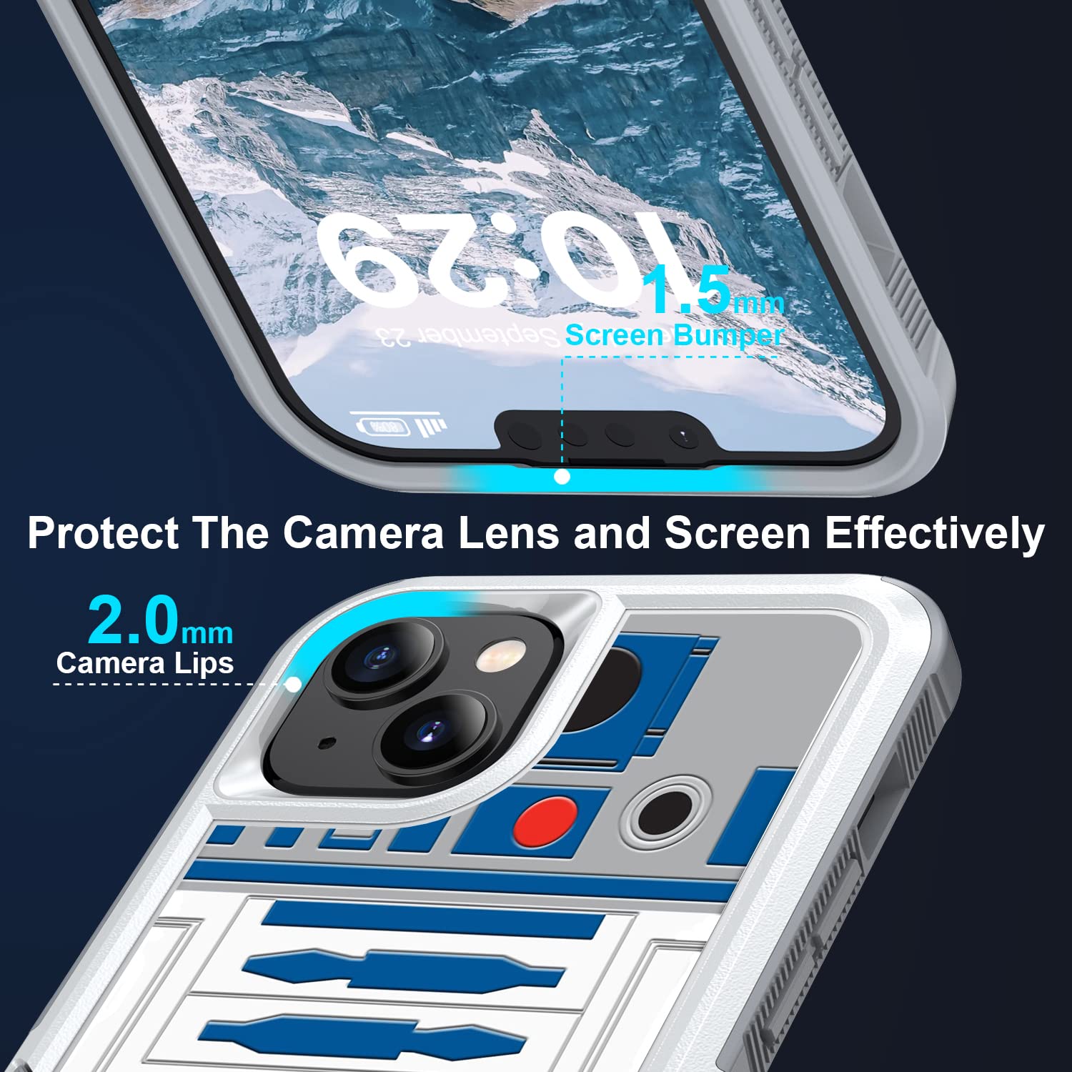 Amazon.com: Candykisscase Phone Case for iPhone 15, Robot Pattern