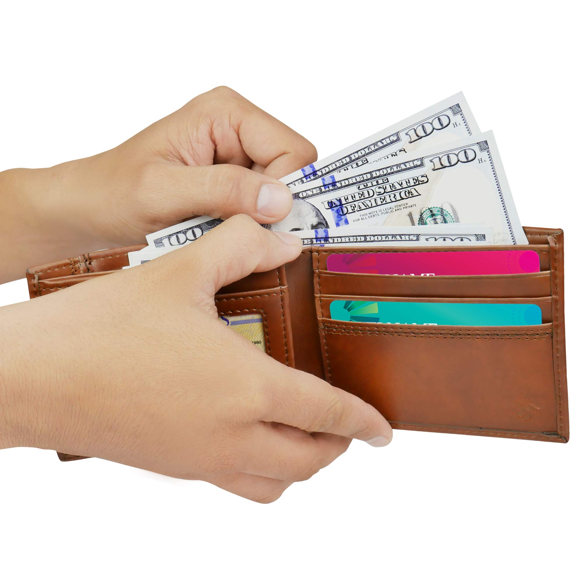 Columbia RFID Trifold Wallet Portafogli, Marrone Casual, Taglia Unica