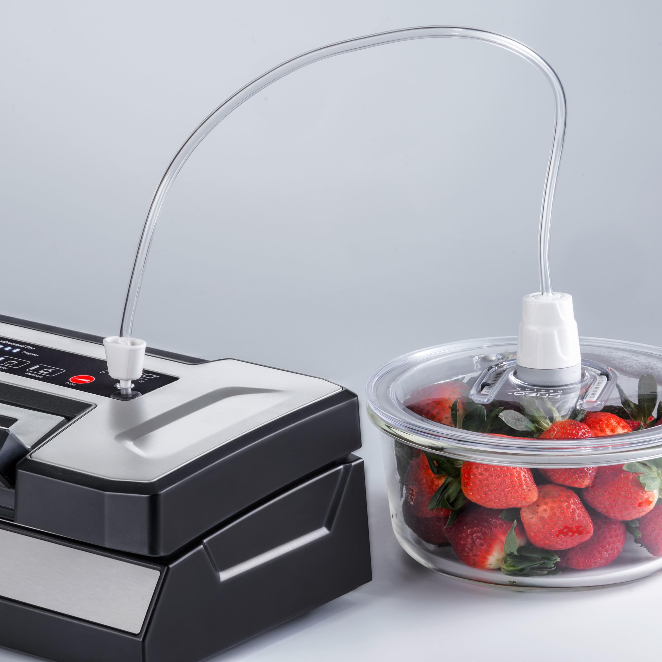 CASO VRH 790 advanced Pro - Machine sous vide professionnel - jusqu'à 200 mises sous vide non-stop, avec fonction brevetée CASOTEK Liquid, double soudure, y compris sac sous vide