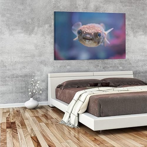 Miniatura 8 de Pósteres de lona de pez globo de mar subacuático para sala de natación, estética, decoración de dormitorio, decoración de oficina, deportes,