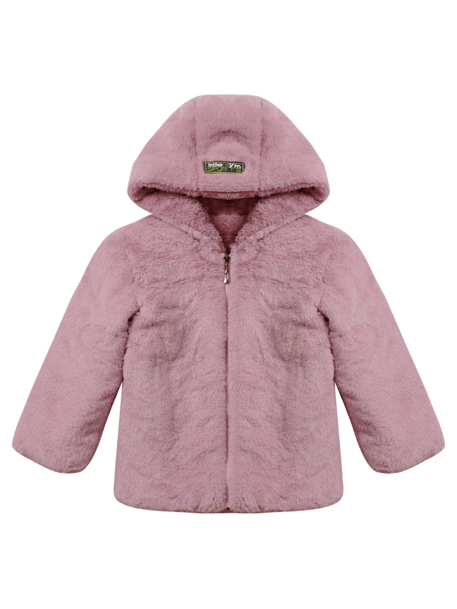 YiZYiF Cappotto con Cappuccio Ragazze Invernale Elegante Giubbotti in Finta Pelliccia Faux Caldo e Spesso Antivento Giacca Parka Imbottito Manica Lunga per Bambine