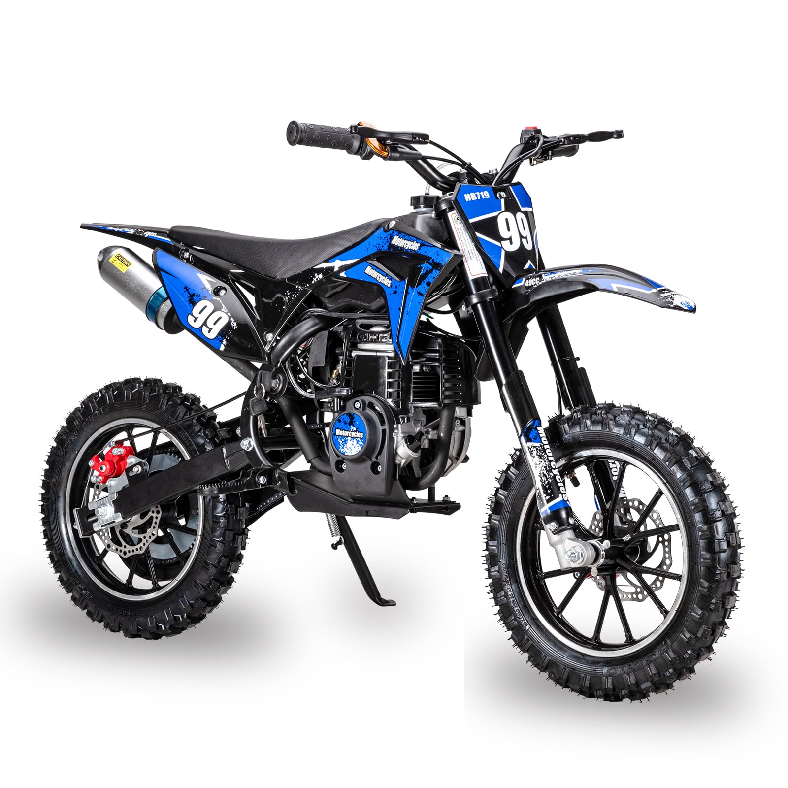 40cc 4-Stroke Dirt Bike for Kids, Gas Powered Off Road Motorcycle Mini Bikes with Speeds up to 25 MPH for Uphill and Off-Road Conditions Pull Start,