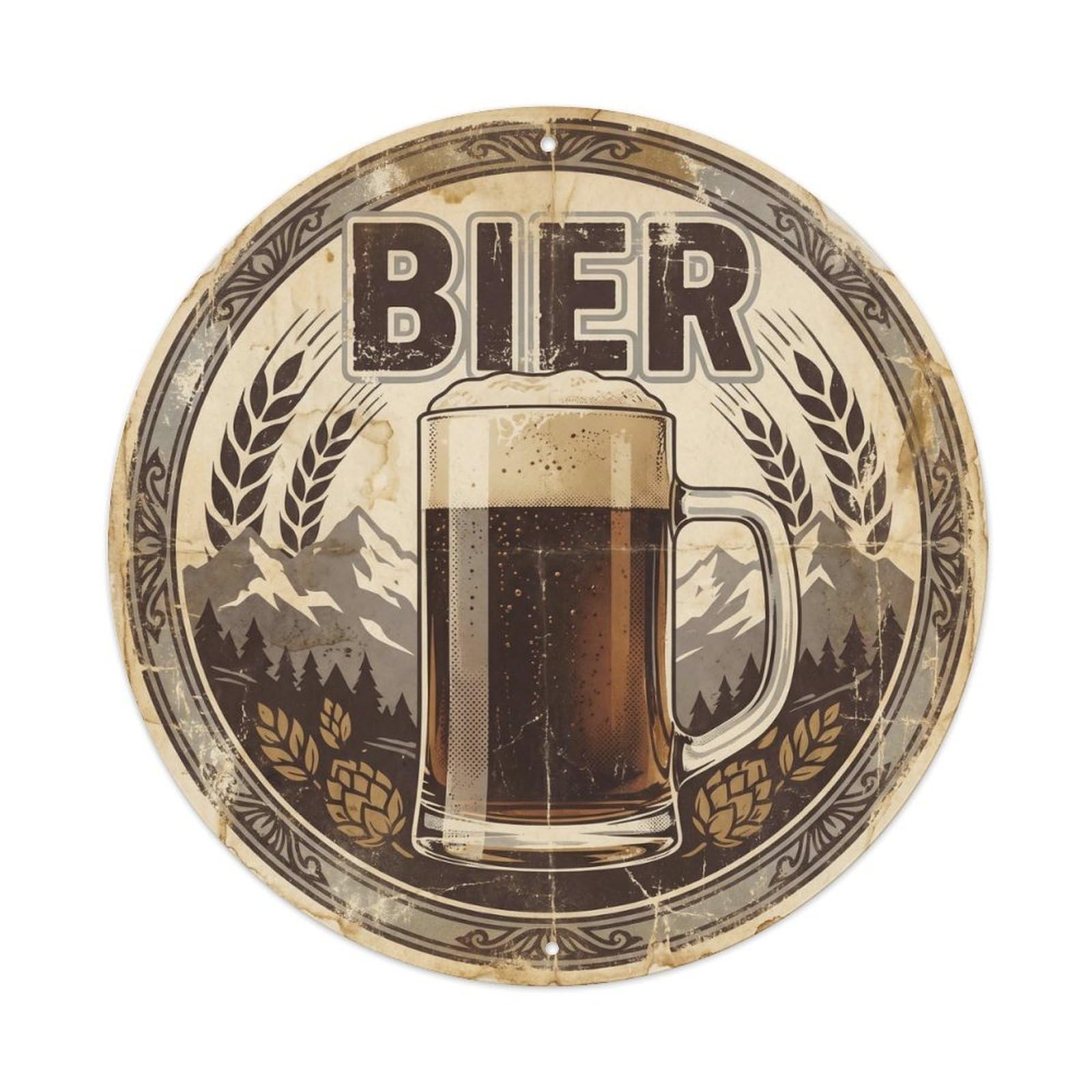 Craft Beer Austrian Brew House Beverage Silkscreen Metal Tin Sign