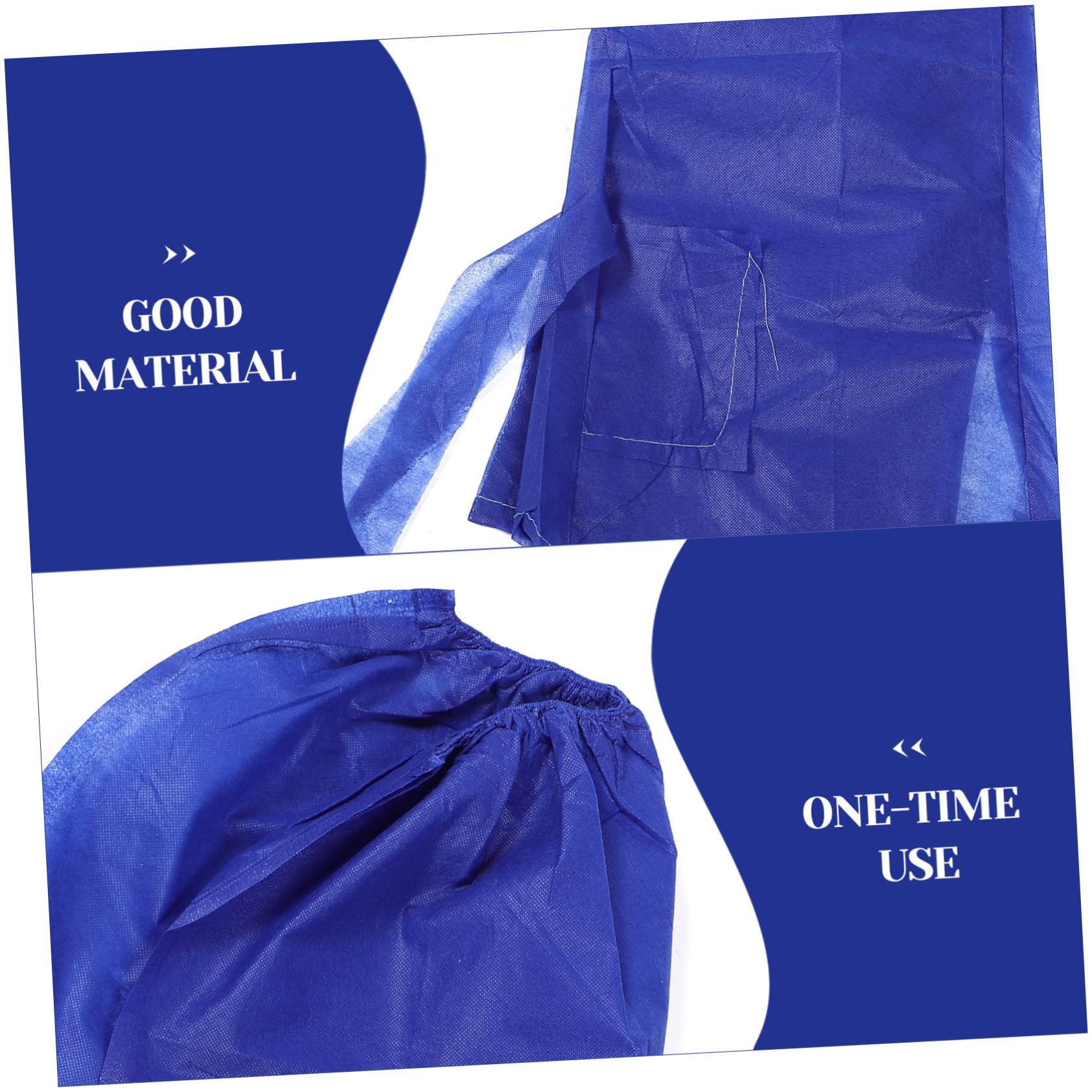 MILISTEN Saunaanzug Damen SPA-Schwitzanzug Saunakleidung für Schönheitssalons Spa-Wrap aus Vliesstoff Schweiß Saunaanzug Herren Einmaliger Trainingsanzug Polyester (Polyester) Blue