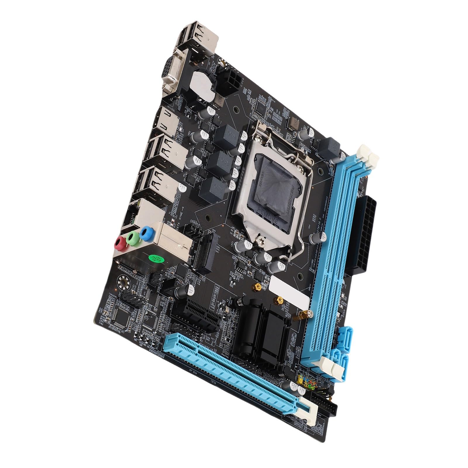 Scheda Madre H61 LGA1155 per Computer Desktop, DDR3 a Doppio Canale, M.2 NVMe NGFF, Scheda Madre M ATX Supporta Uscita VGA e HDMI