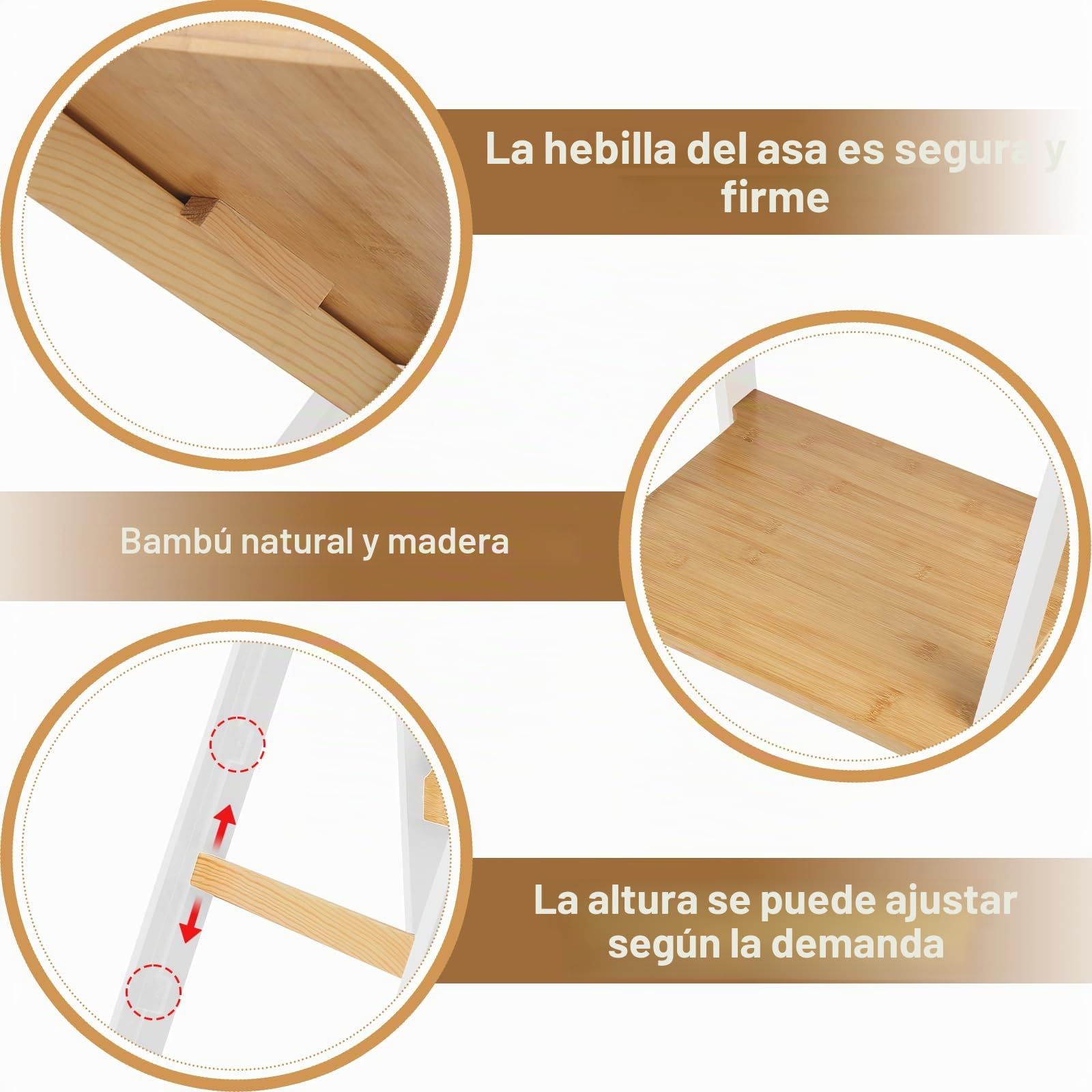 Torre Montessoriana de aprendizaje, plegable multiusos, torre de aprendizaje a partir de 1 año, caminata, escalera para niños, 88 x 45 x 45 cm, color blanco
