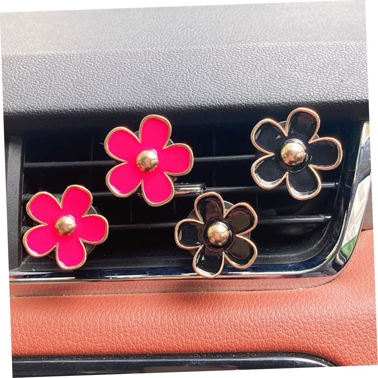 ULTECHNOVO 30stücke Teiliges Blumen-lüftungsclip Auto Hochwertiger Dekorationsclip Aus Einfache Installation Fröhliche Farben Für Auto-innenraum-design Für