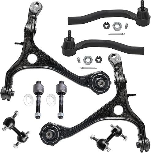 Miniatura 96 de Detroit Axle - Kit de suspensión frontal de 8 piezas para Chevy Aveo Aveo5 Pontiac G3 Wave Wave5 Suzuki Swift+ 2 brazos de control inferiores con