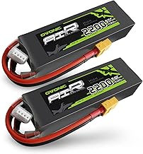 OVONIC 3s Lipo Battery 50C 2200mAh 11.1V Lipo Battery with XT60 Connector for RC Airplane Helicopter Quadcopter RC Car Truck Boat(2 Packs)