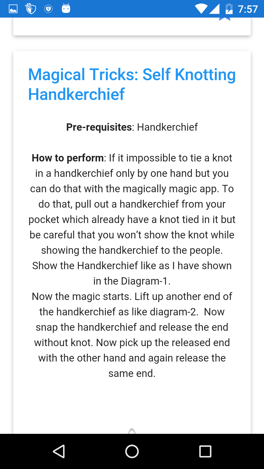 Magical Tricks App on Amazon Appstore
