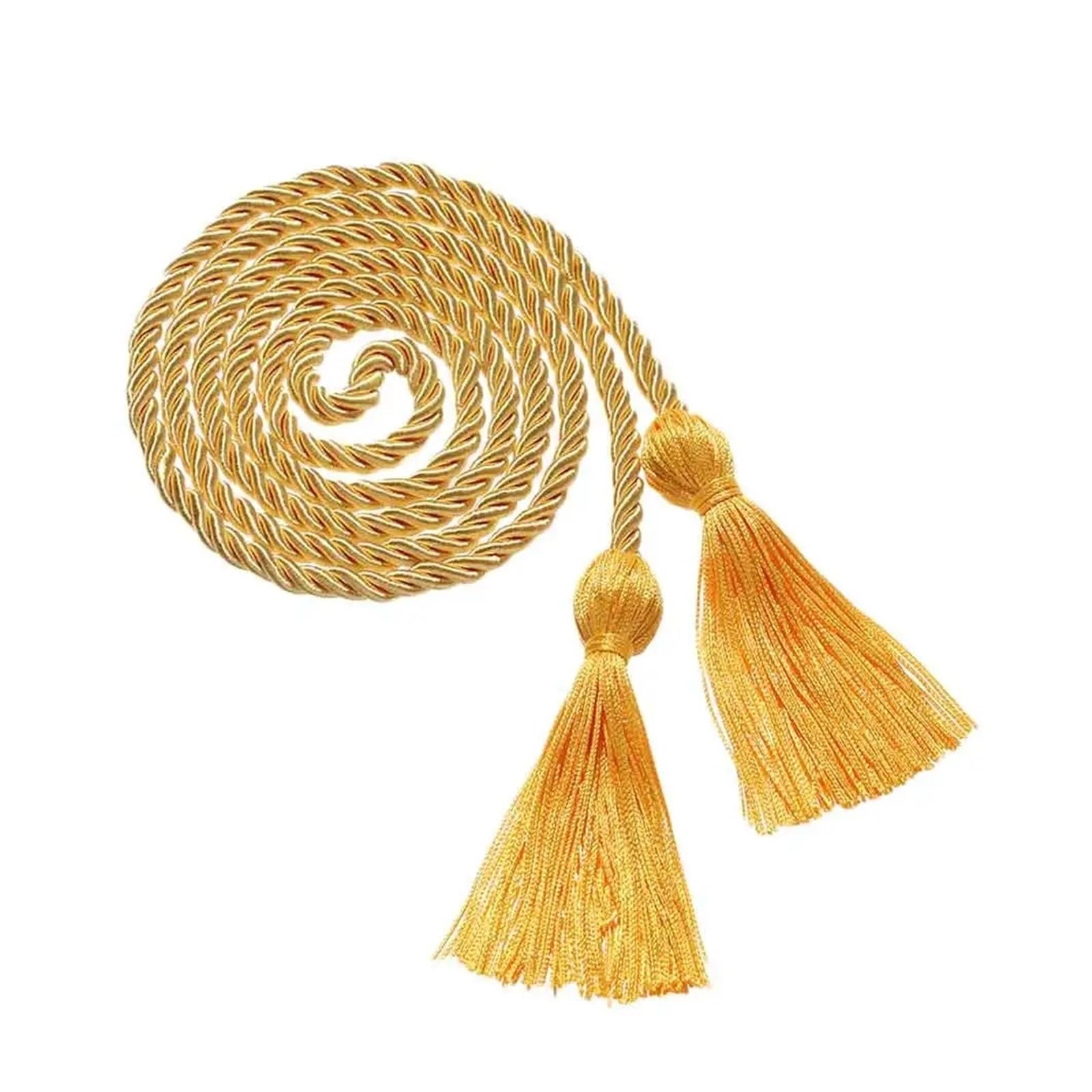 Tassel Graduation 10Pcs Graduation Honor Cords Craft Braided Tassels Drawstring Rope Yarn Cord For Students Bachelor Gown for Graduate Ceremonies and Memorials(Gold)
