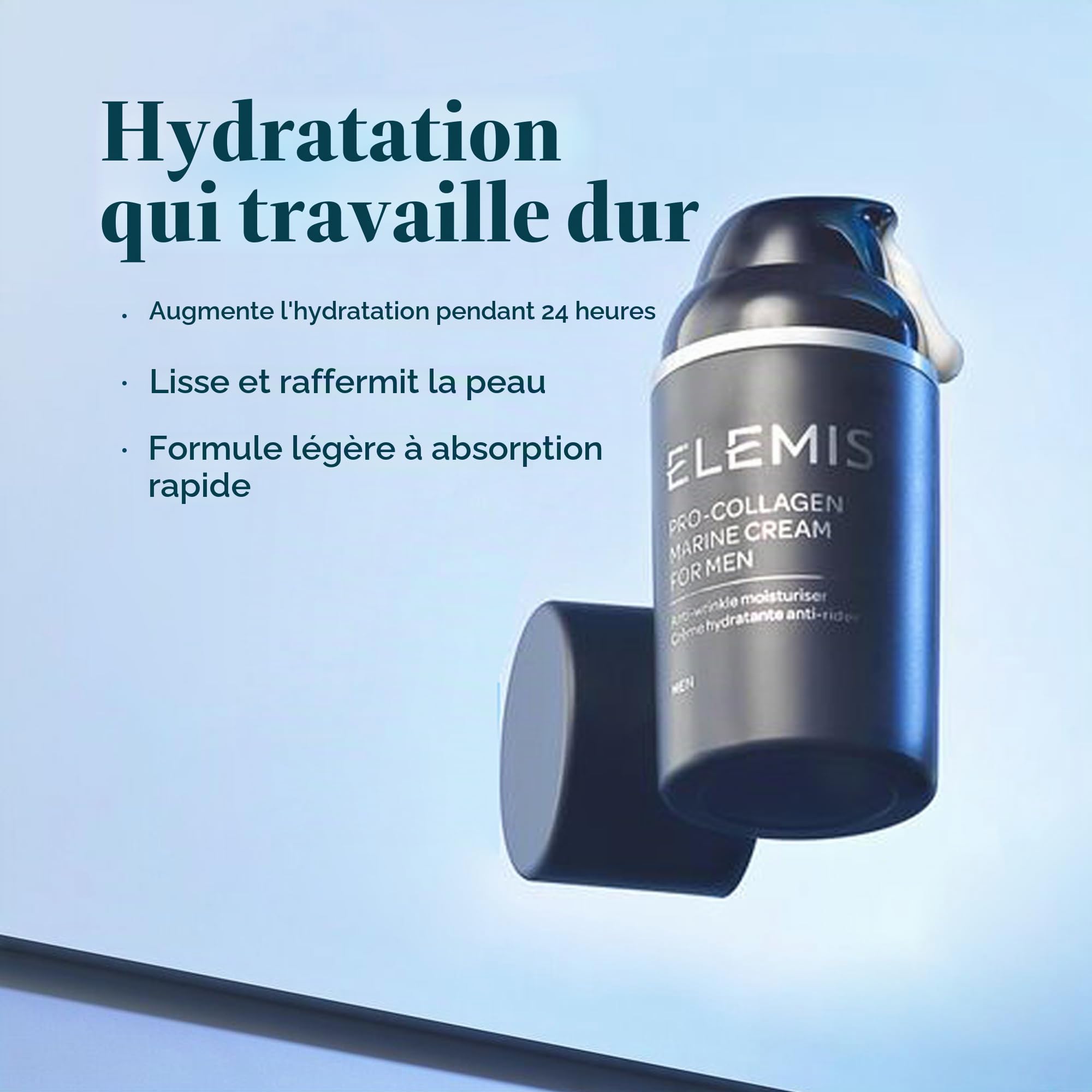 Elemis Pro-Collagen Moisturizer – Hydratation quotidienne anti-rides pour hommes et femmes, crème hydratante pour le visage pour tous les types de peau, formule anti-âge