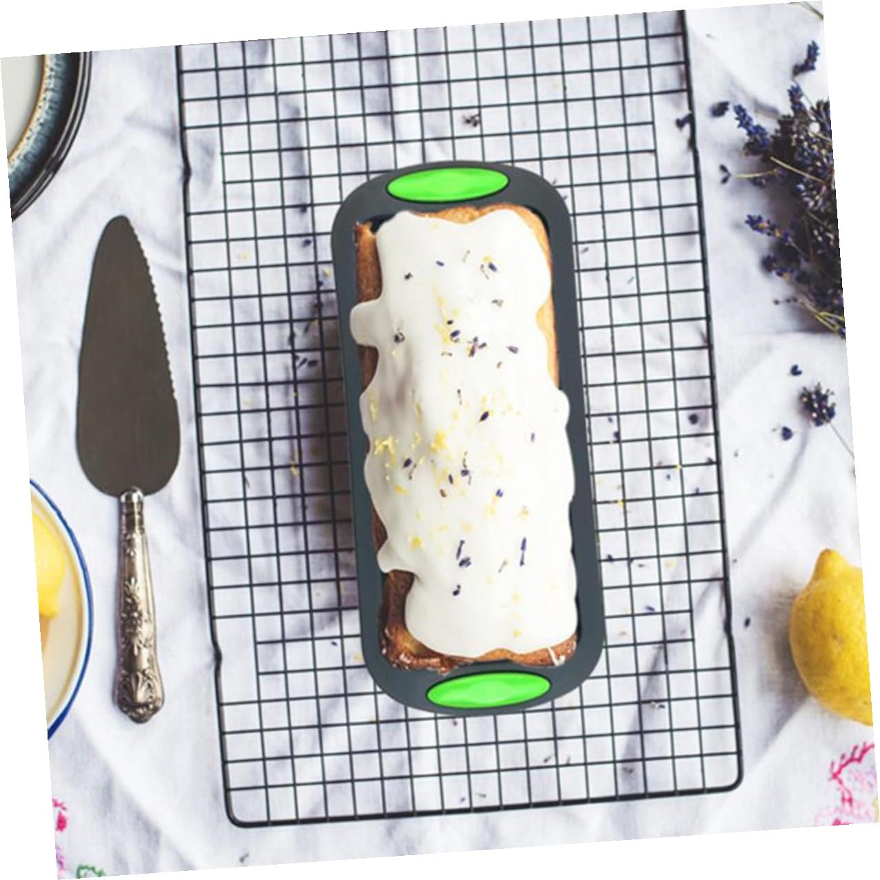 jojofuny 5 Moldes de Silicona para Repostería 5 Piezas Gris, Resistentes al Calor y Frío, Kit para Hornear Pasteles y Pan Casero, Utensilios Prácticos para Cocina Doméstica y Repostería