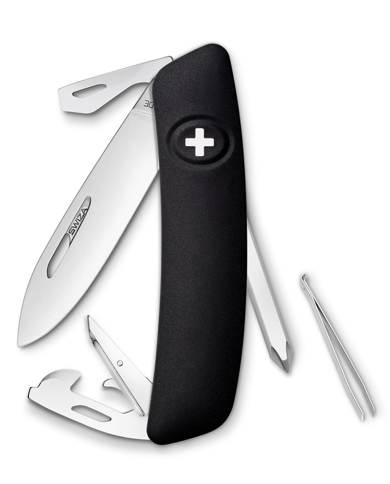 Amazon.com: Swiza KNI.0040.1010 D04 Swiss Pocket Knife Black