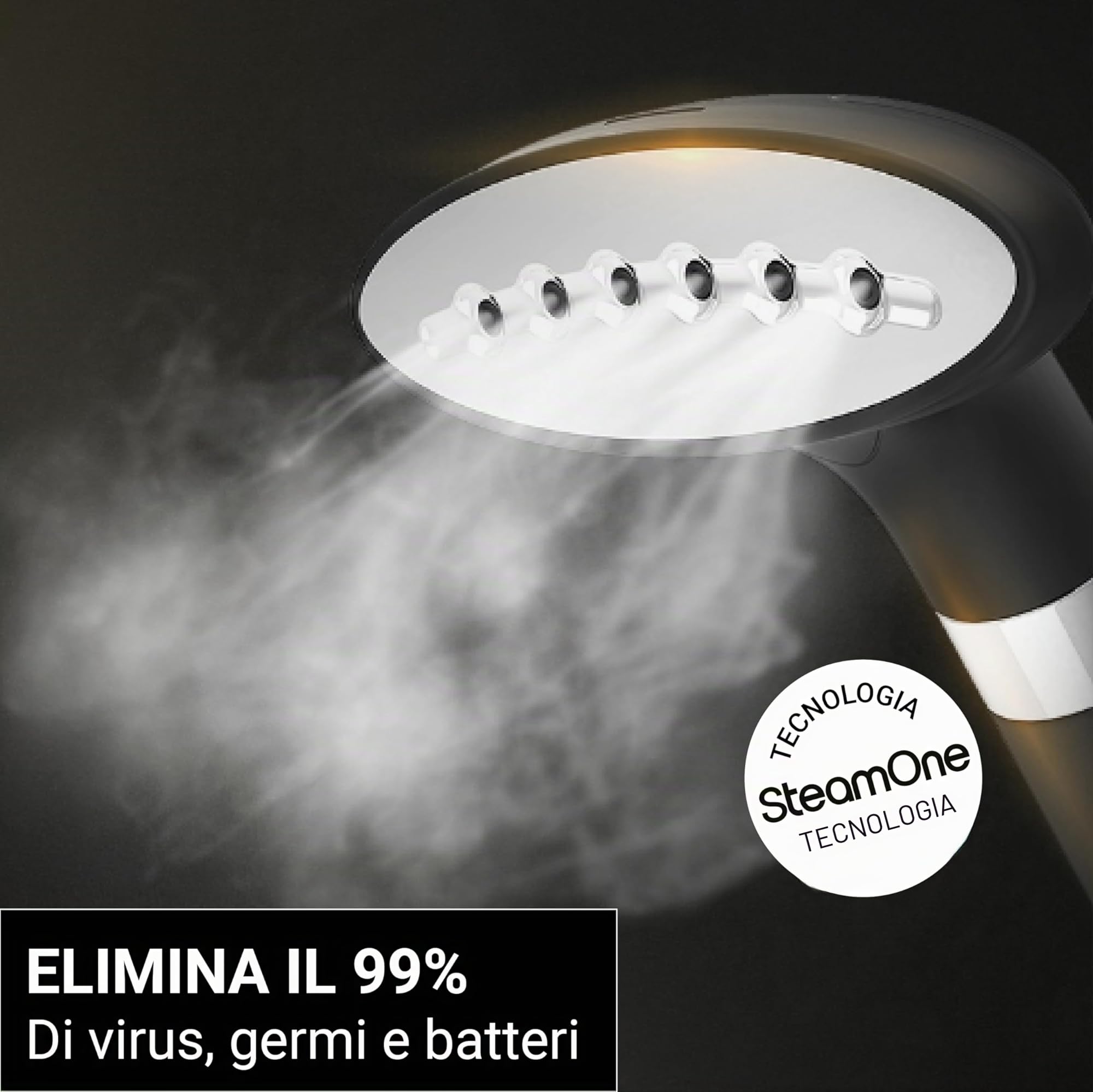 SteamOne Stilys SY70SB Ferro da stiro a vapore 2000 W 42 g/min Steamer verticale Autonomia 1H Pronto all'uso 60 secondi Start&Stop Spegnimento automatico Anticalcare