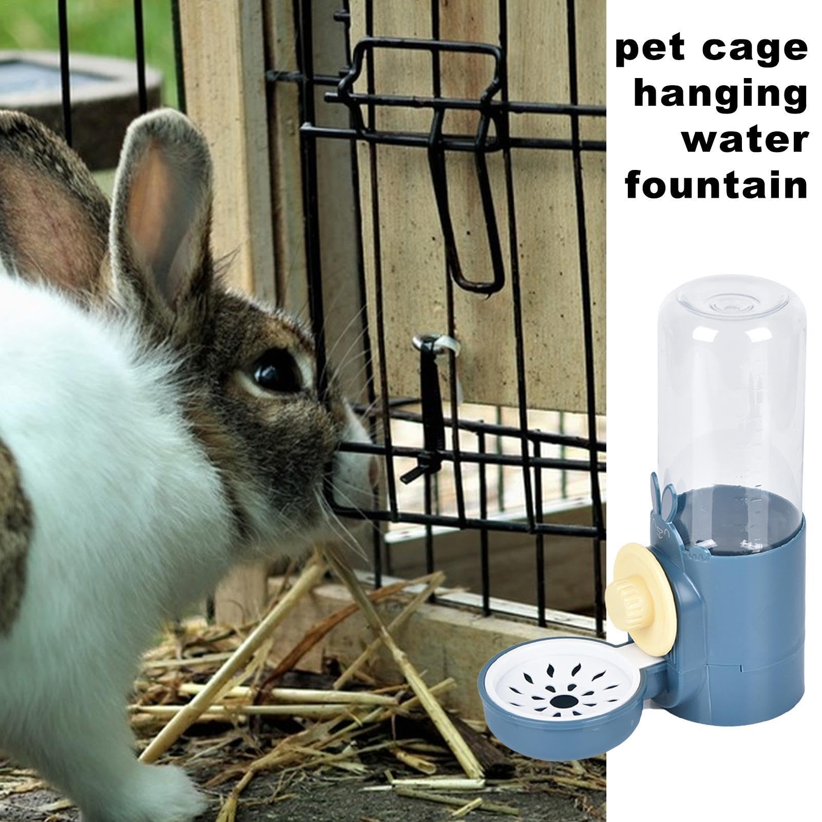 Bebedero Automático Colgante Para Mascotas - Para Cobayas, Ratas, Perros Pequeños, ABS Y Acero Inoxidable