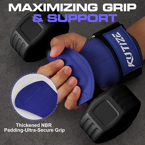 Miniatura 5 de Lifting Straps, Weight Lifting Wrist Wraps for Weightlifting, Heavy Powerlifting, Deadlifts, Rows, Pull Ups, Adjustable Neoprene Padded Gym Workout