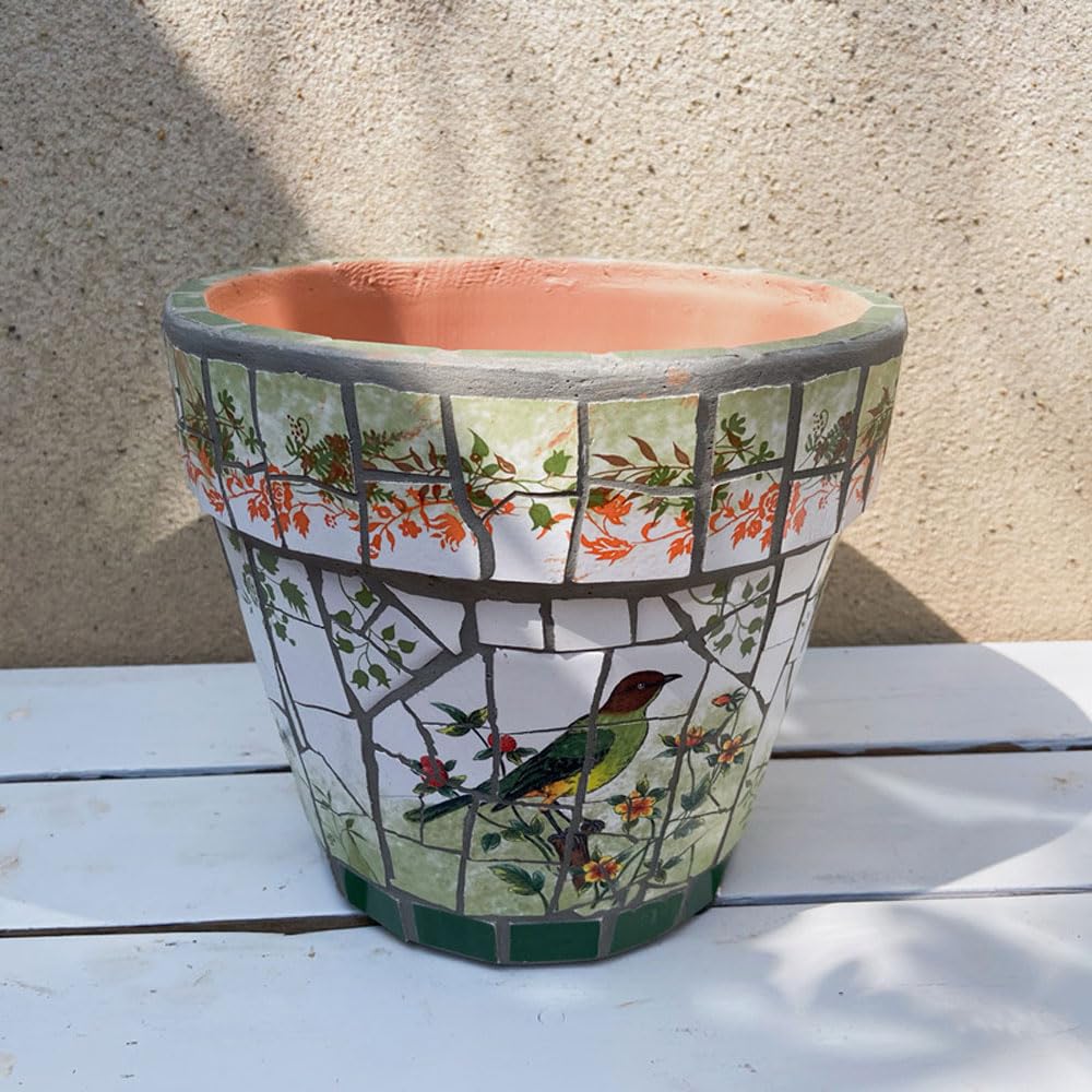 DFGHNBVC Pottery Flower Pot Painted Succulent Mini Plant Pots, Planter Style Hand Painted Multicolor Indoor Outdoor Garden Flower Vase Succulent Planter For Home Office Decor,A