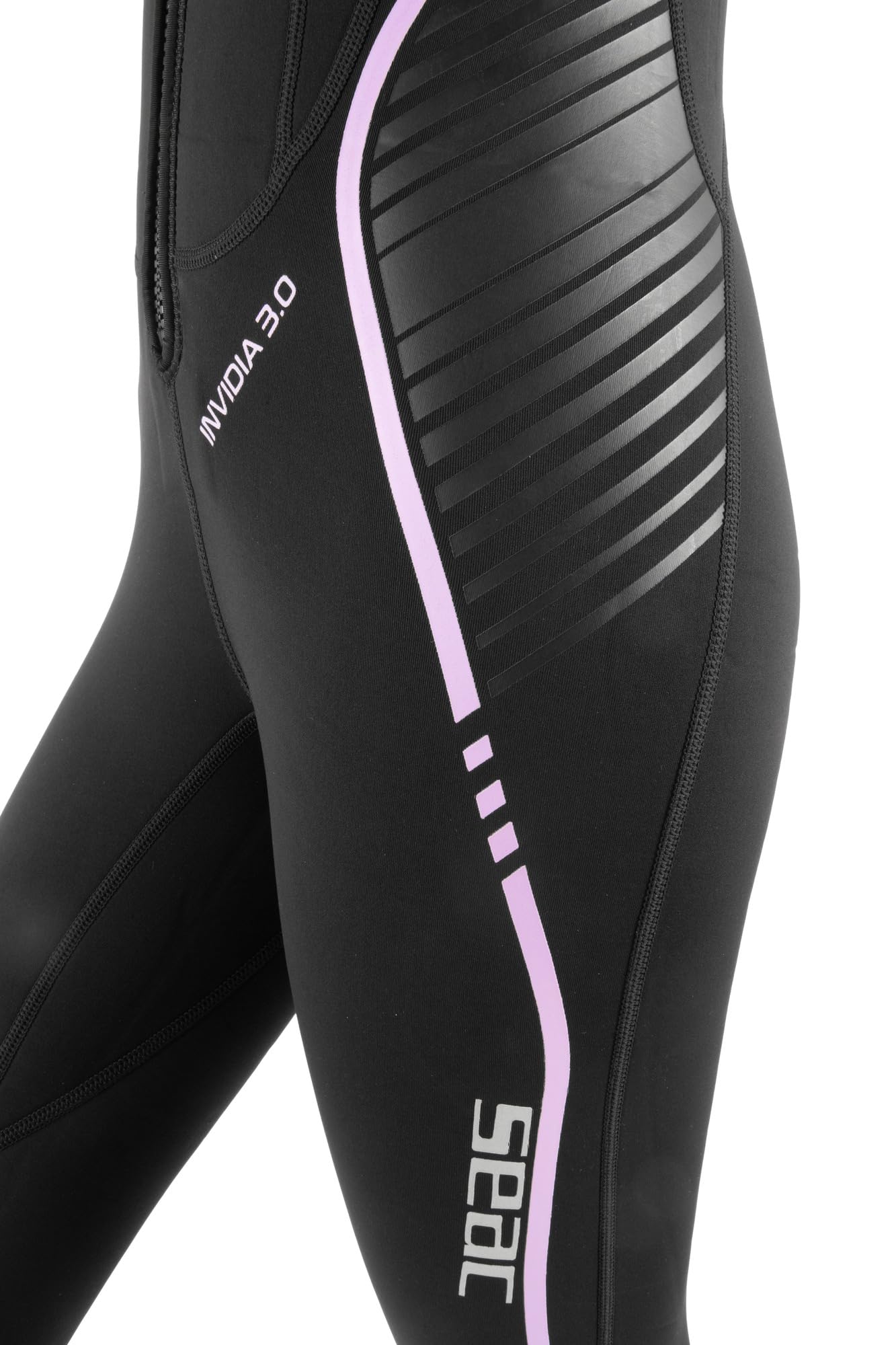 SEAC Invidia Lady, Muta monopezzo in neoprene da 3 mm, Ultrastretch, con cerniera anteriore per subacquea, snorkeling e apnea