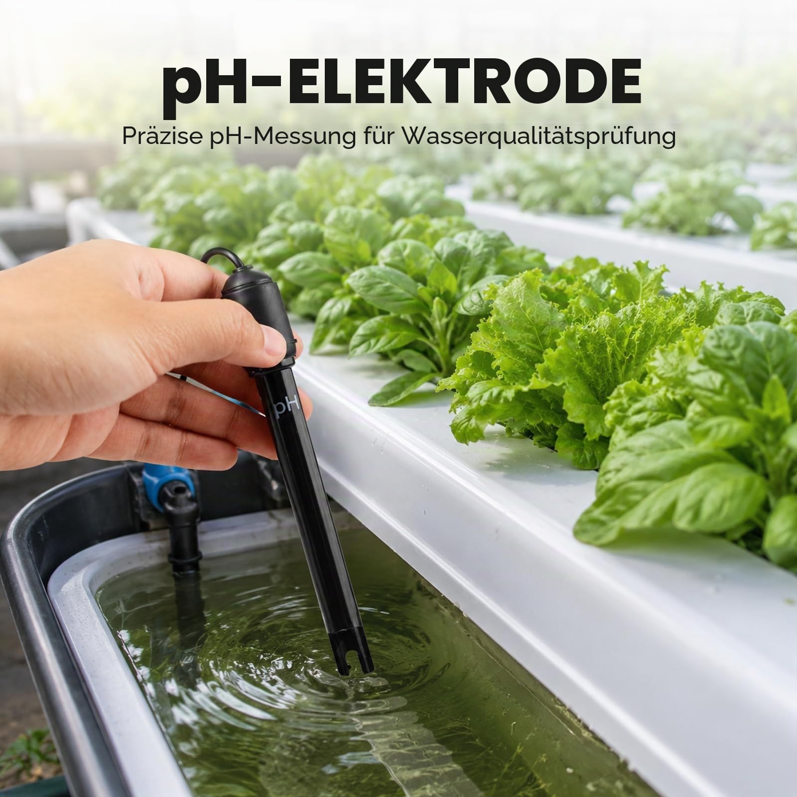 Lange Karosserie pH Elektrode mit BNC Steckdose Sonde 300cm Kabel 0-14pH für pH Meter, pH Regler pH Gerät Wirtschaftlich Sensor