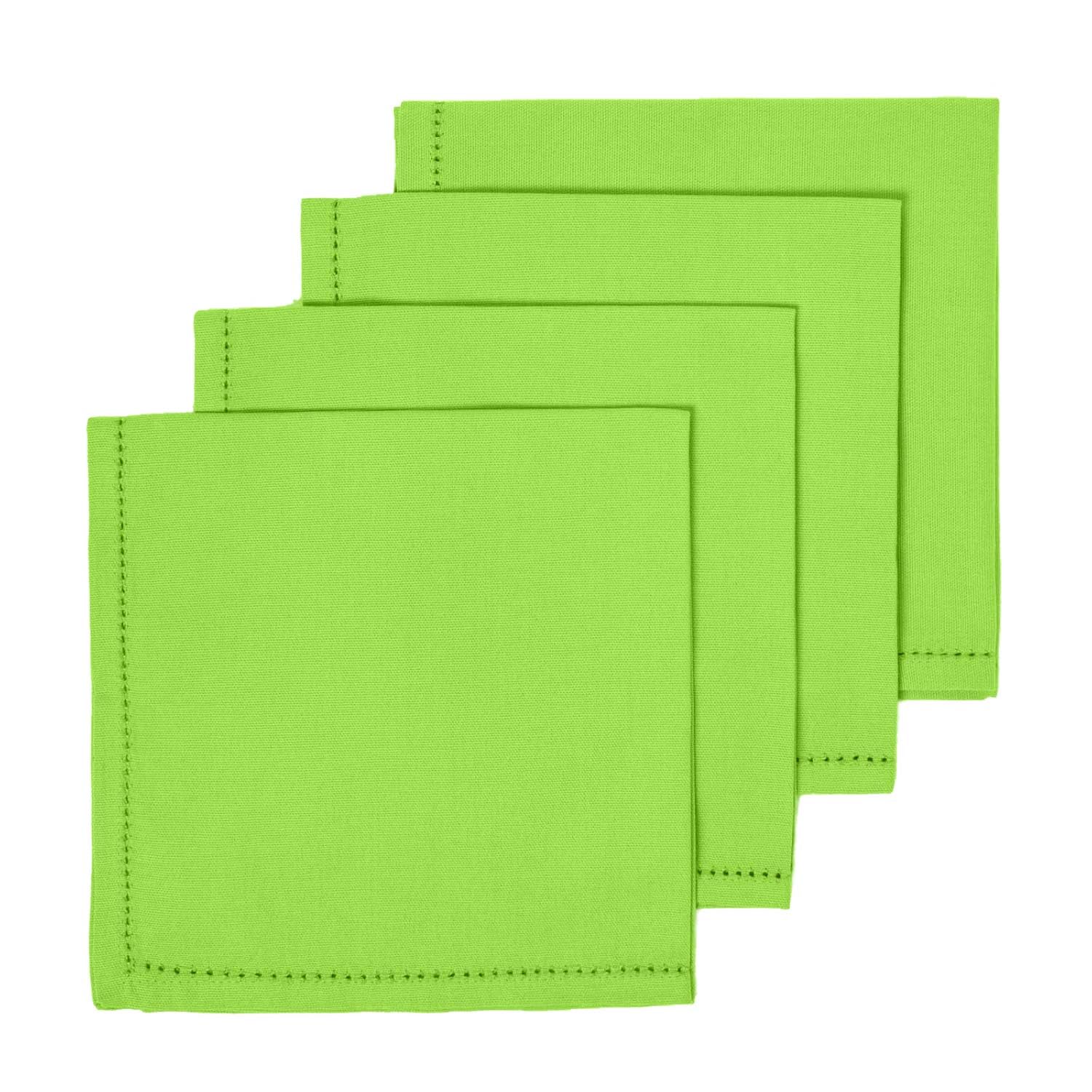 Homescapes Cotton Napkins - Lime - Set of 4