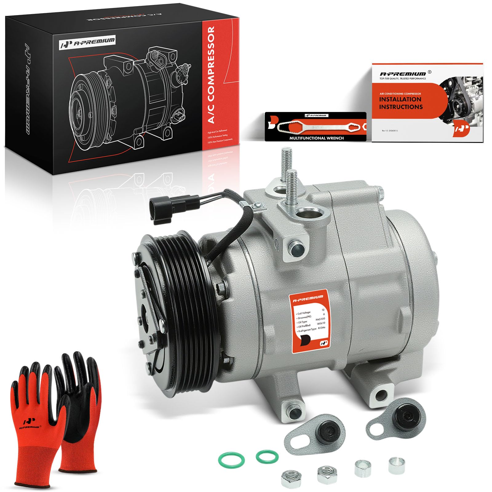 A-Premium APACC384 AC Compressor