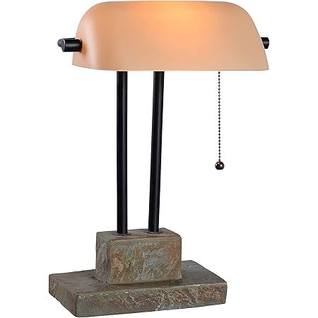 15 in oil rubbed bronze bankers lamp Clearance