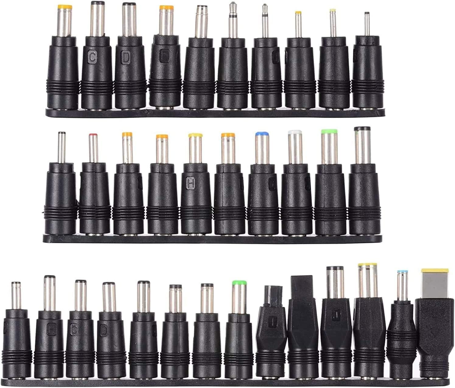 Amazon.co.jp: DC変換プラグ 34種 ノートパソコン 電源アダプター 5.5mm/2.1mm 変換セット ACアダプタのDC ...