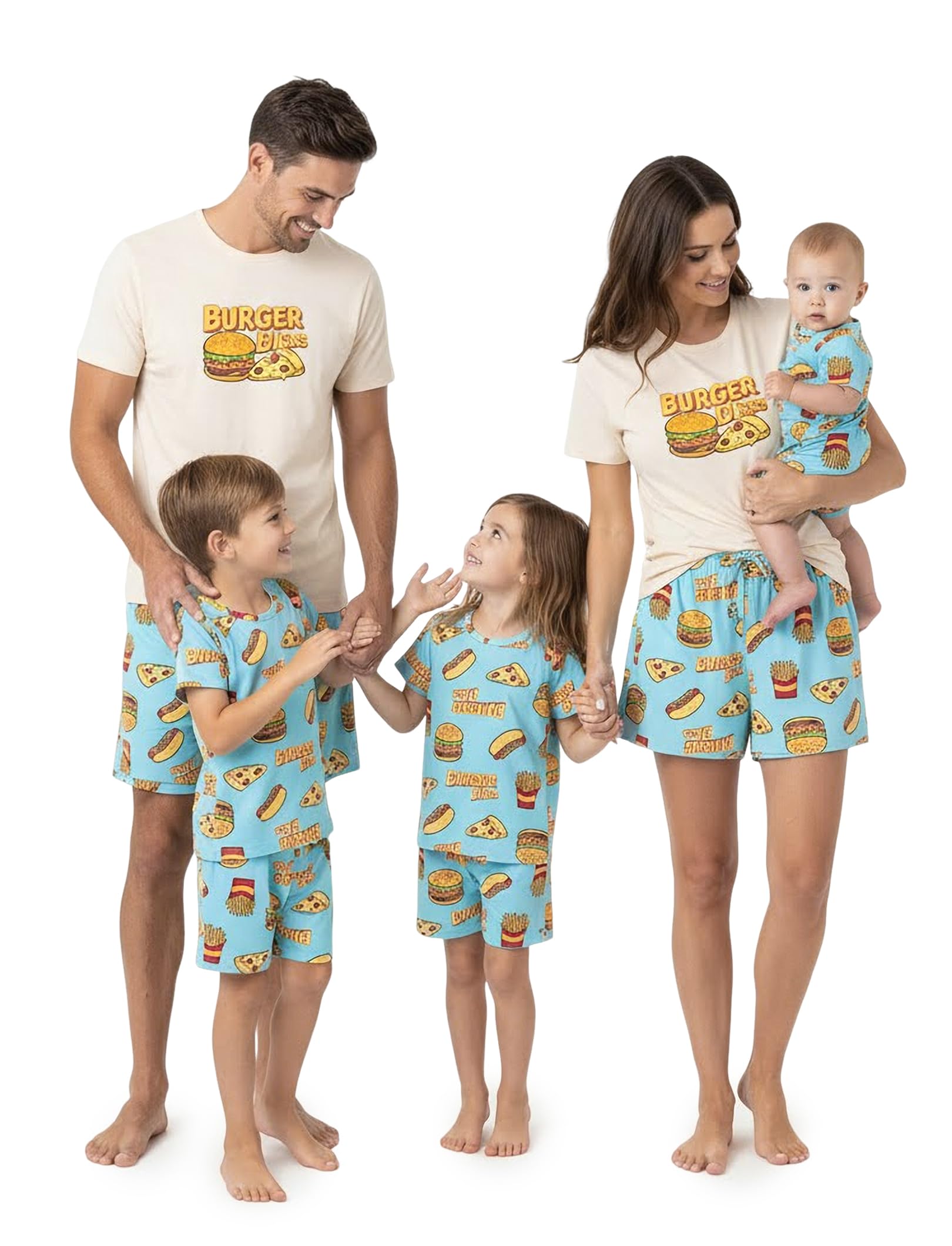 Family Matching Short Sleeve Pajama Sets - Perfect for Family Photos & Holiday Celebrations