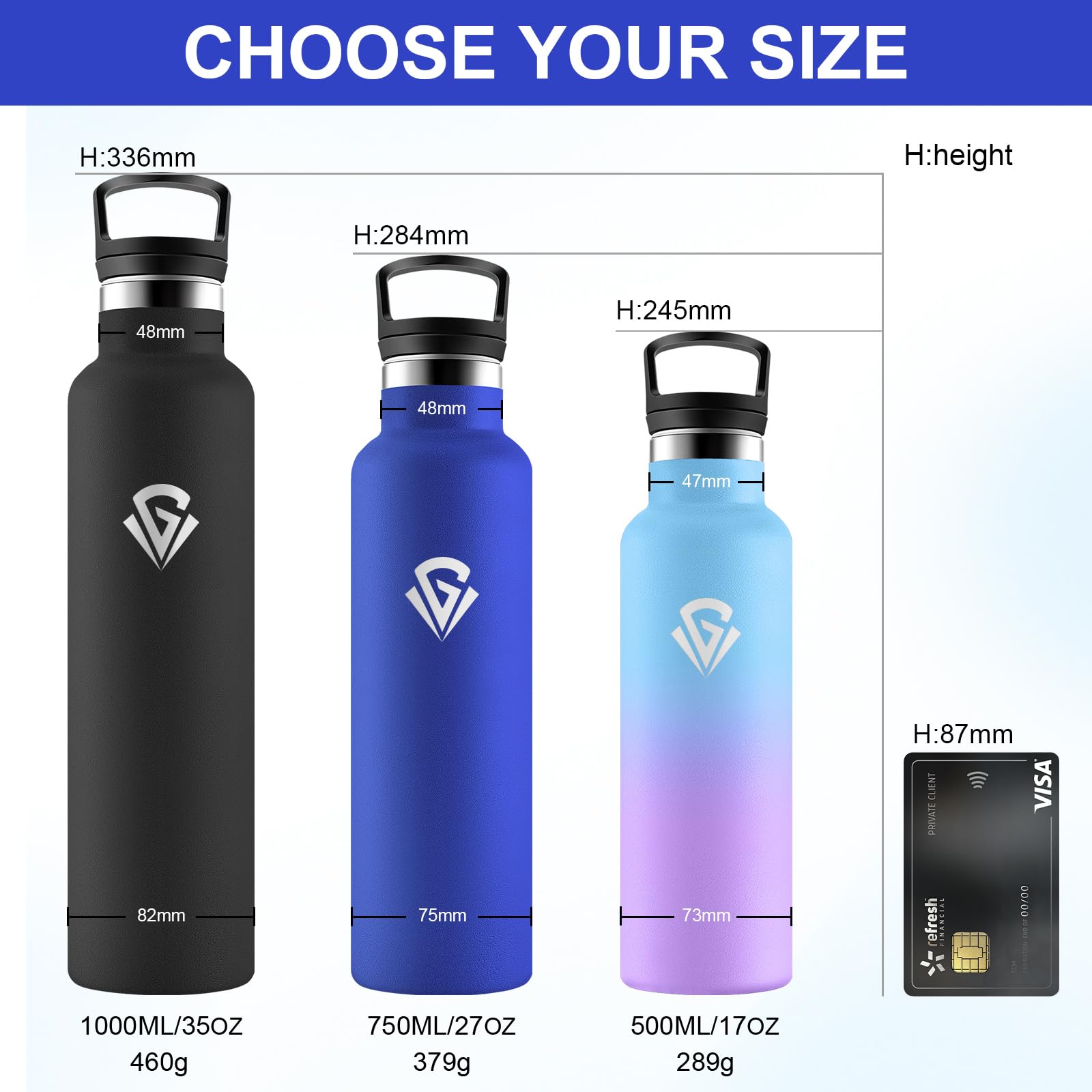 Borraccia Termica 750ml, Borraccia con Cannuccia, senza BPA, Termos a Doppia Parete, Riutilizzabile, Facile da Pulire, a Prova di Perdite, Borracce per Uffici, Palestra, Viaggio, Campeggio, Gym