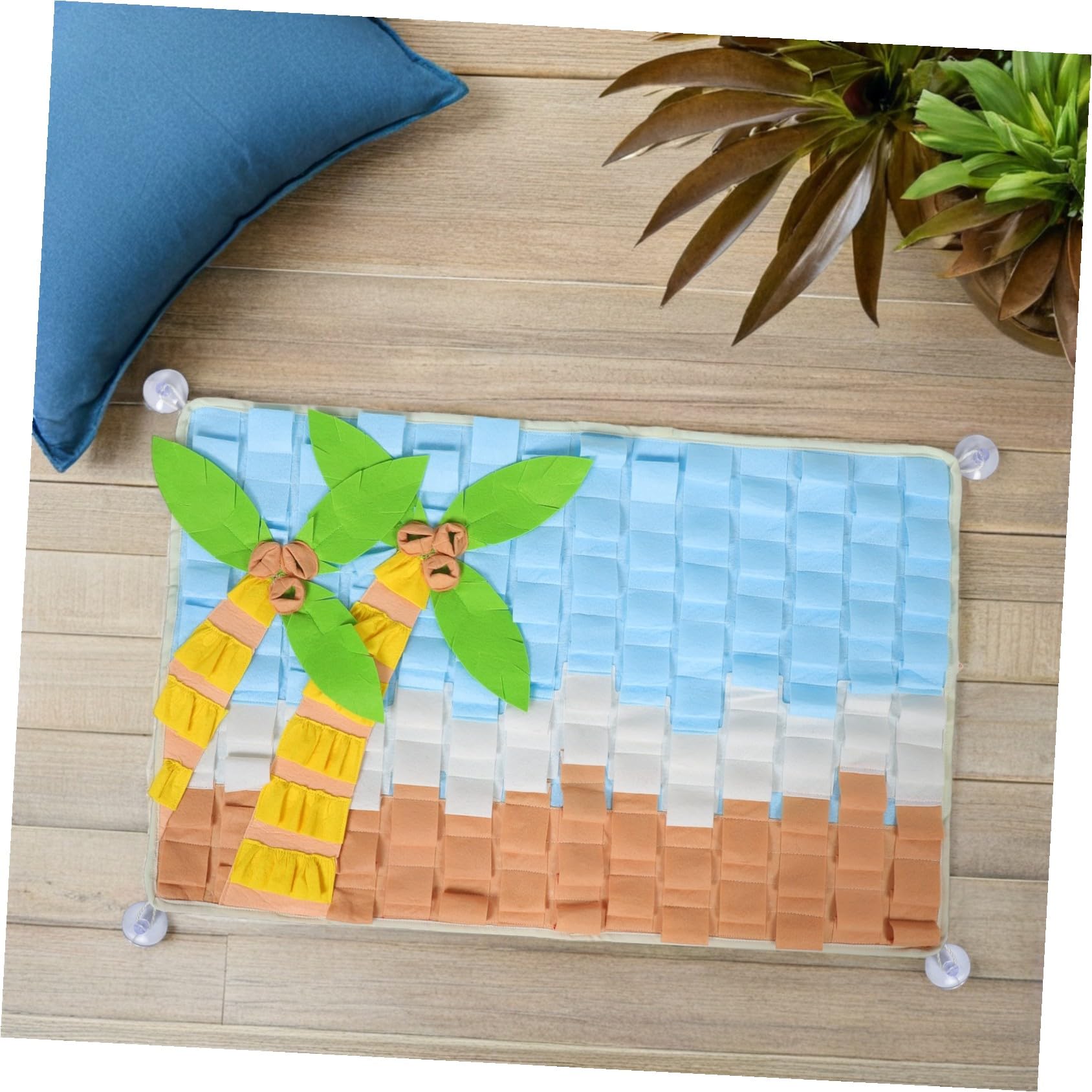 WOONEKY Tapis de Fouille pour Chien Tapis Alimentation Interactive Jeu de Nourriture pour Chiens Olfactif