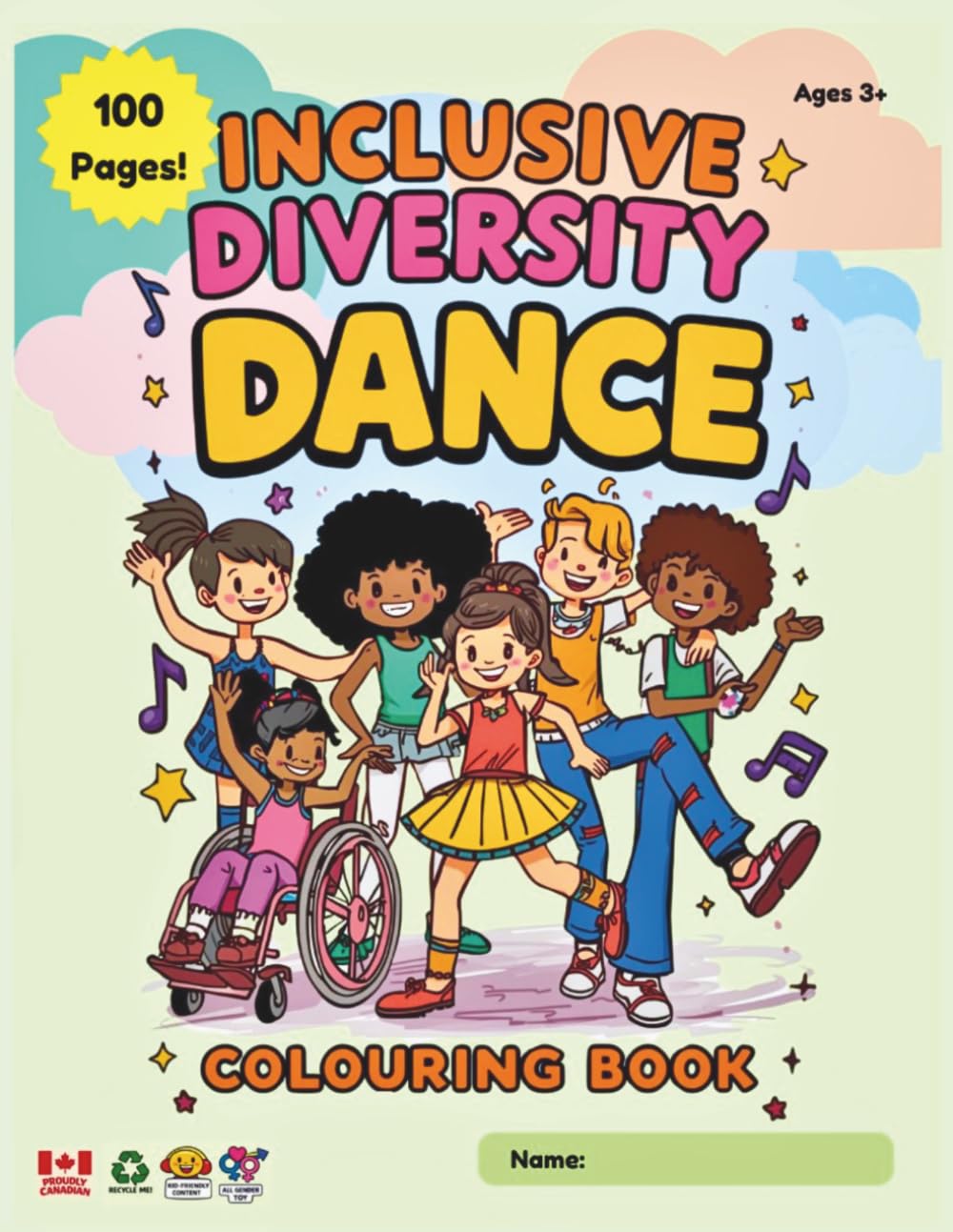 Inclusive Diversity Dance Colouring Book