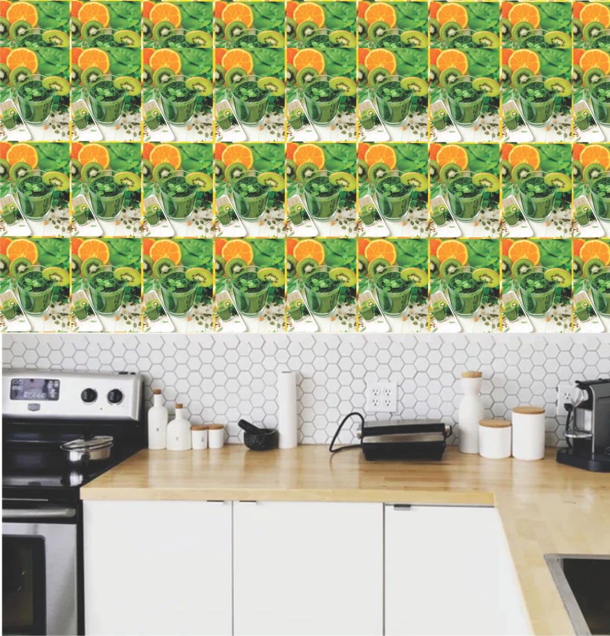 Lemon 'Kitchen Tile Wall Sticker'Self Adhesive, Waterproof, 3D, Just
