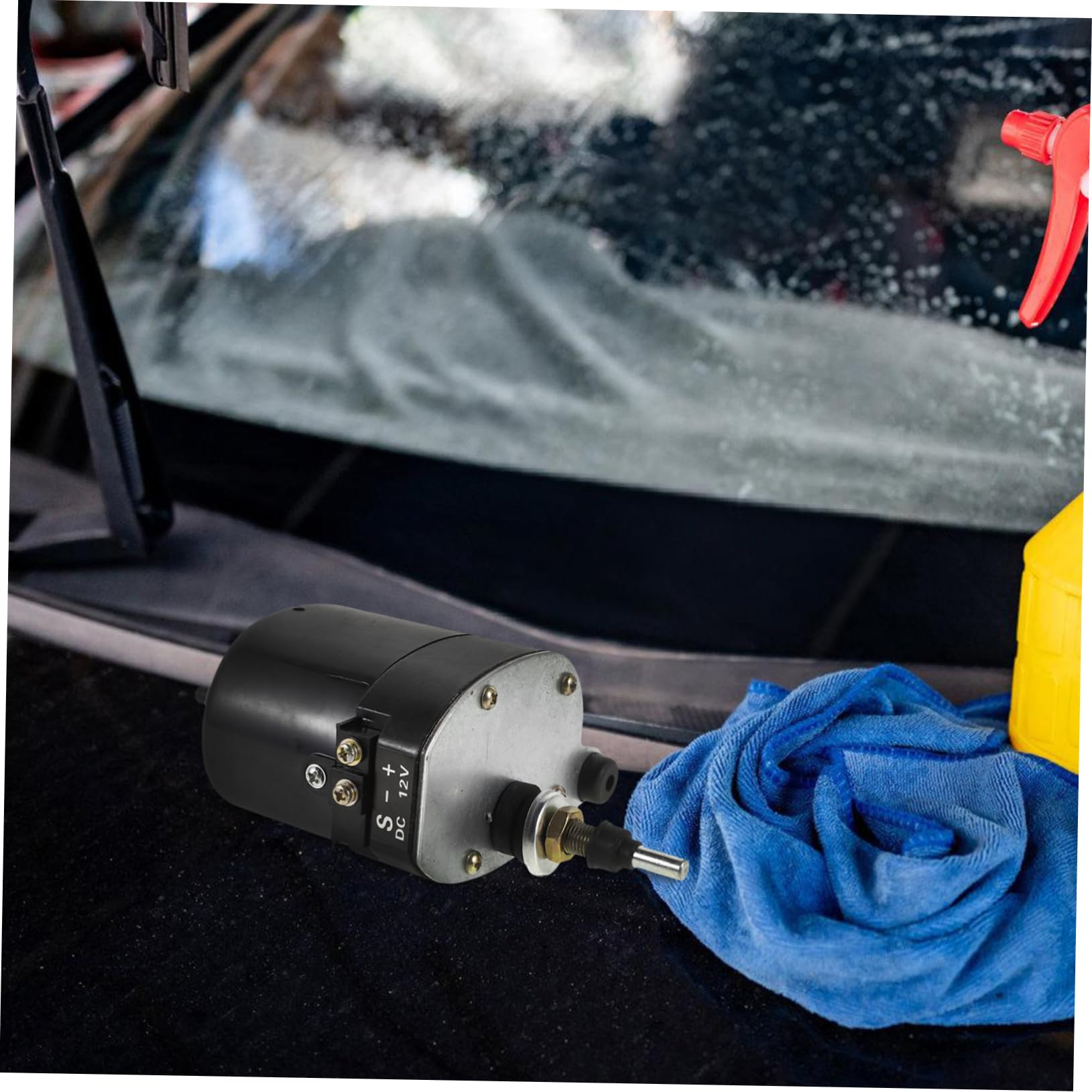 ABOOFAN Motore Tergicristallo in Metallo e Plastica per Auto D'epoca, Motorino Tergicristallo per Braccio Copertura Apertura, Ricambio per Veicoli, Installazione Semplice e Manutenzione
