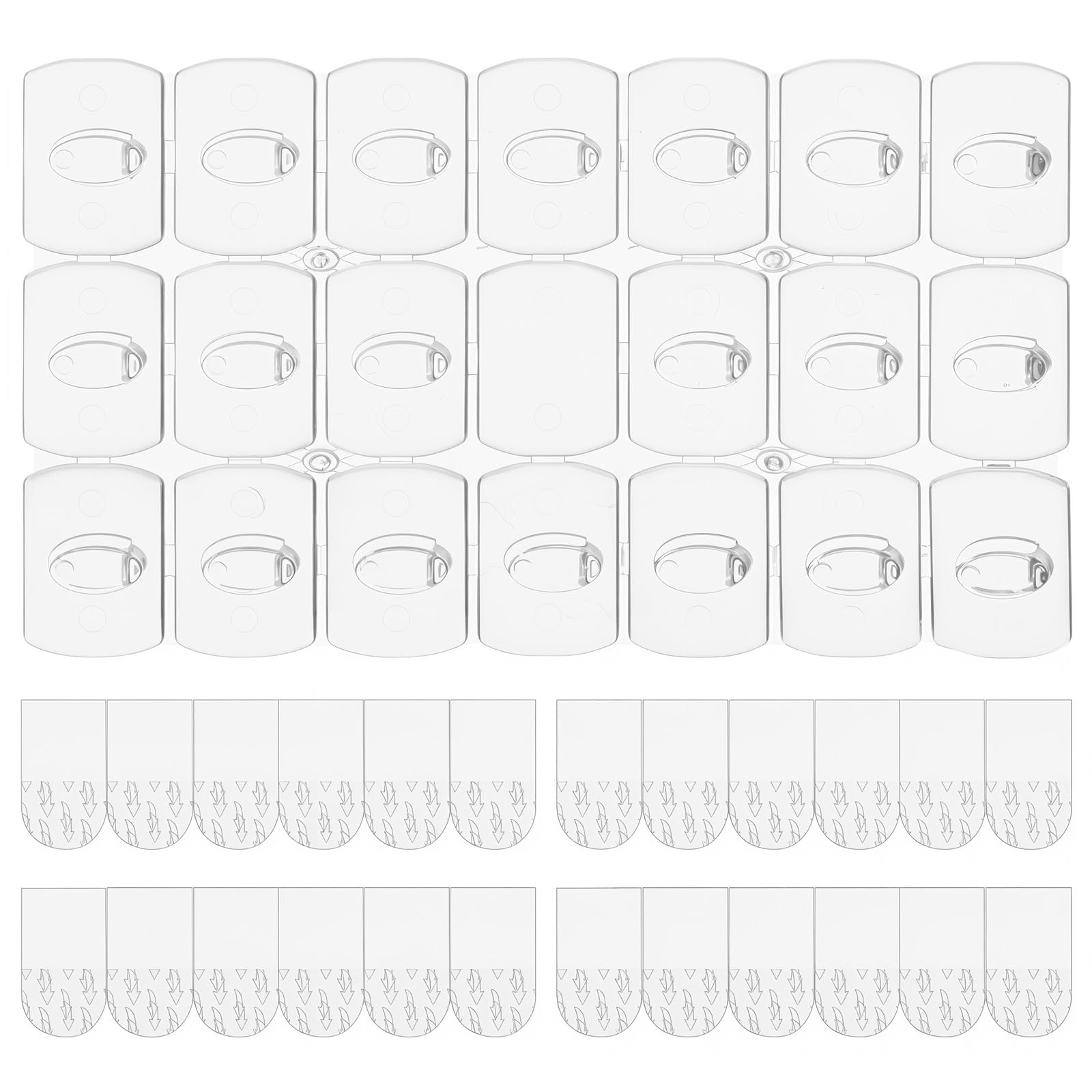 Photo 1 of 100Pcs Mini Clips and 120Pcs Strips,No Damage Wall Hooks for Hanging,Indoor Clear Mini Light Clips with High Adhesive Strips,Removable Clear Hooks for Birthday Party Christmas Festival Decoration