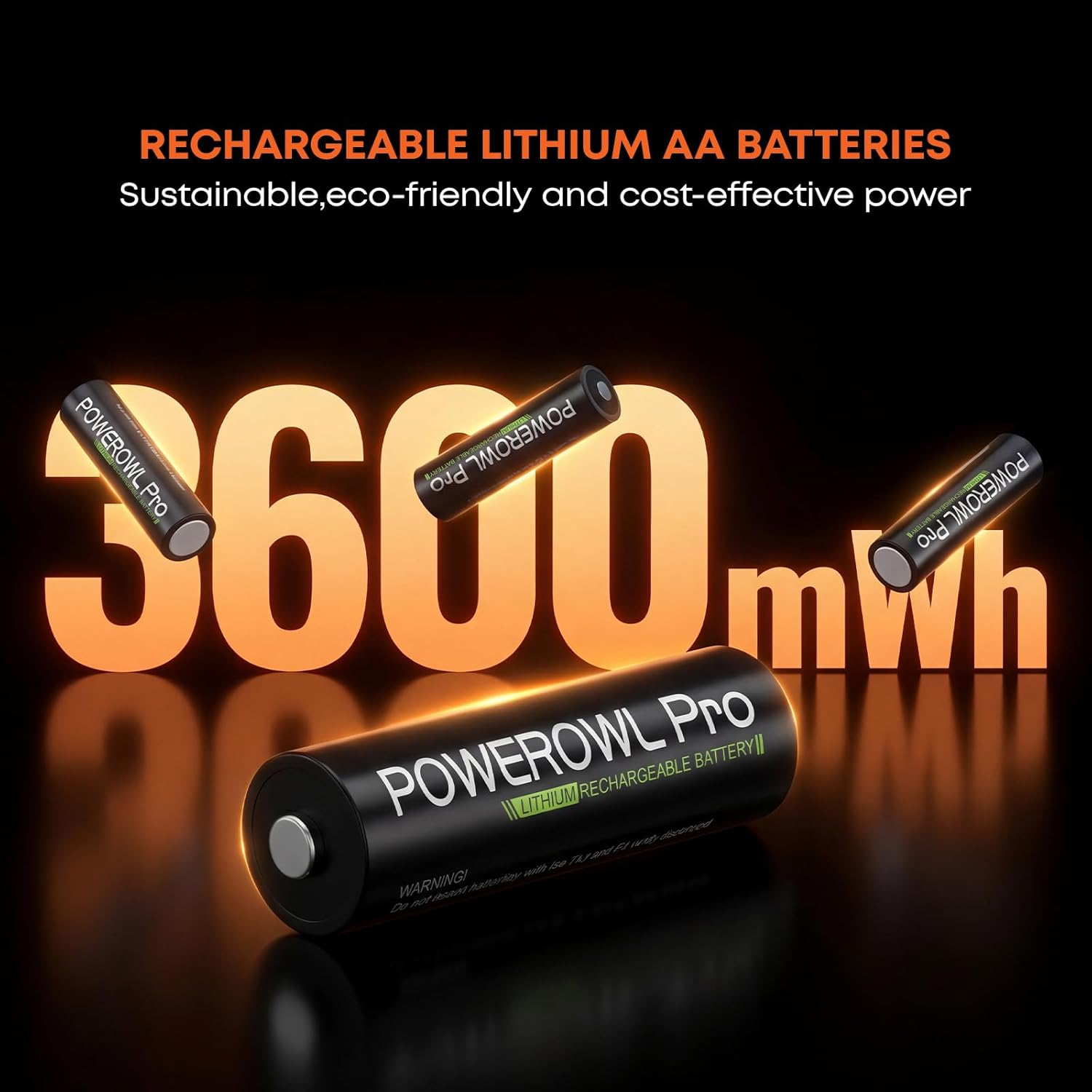 1.5V Rechargeable AA Batteries Lithium with Charger, 3600mWh Double A Battery 8 Pack with Charging Storage Box for Blink Outdoor Camera