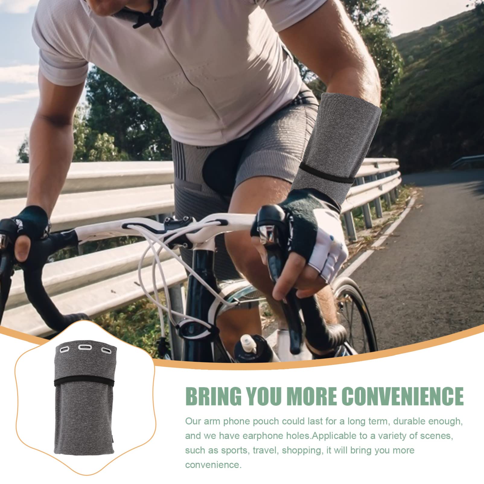 HOMSFOU 4 Pezzi Borsa Per Telefono Cellulare Borsa Da Braccio Per Telefono Con Cinturino Elastico Per Telefono Per Jogging Ed Esercizio Fisico