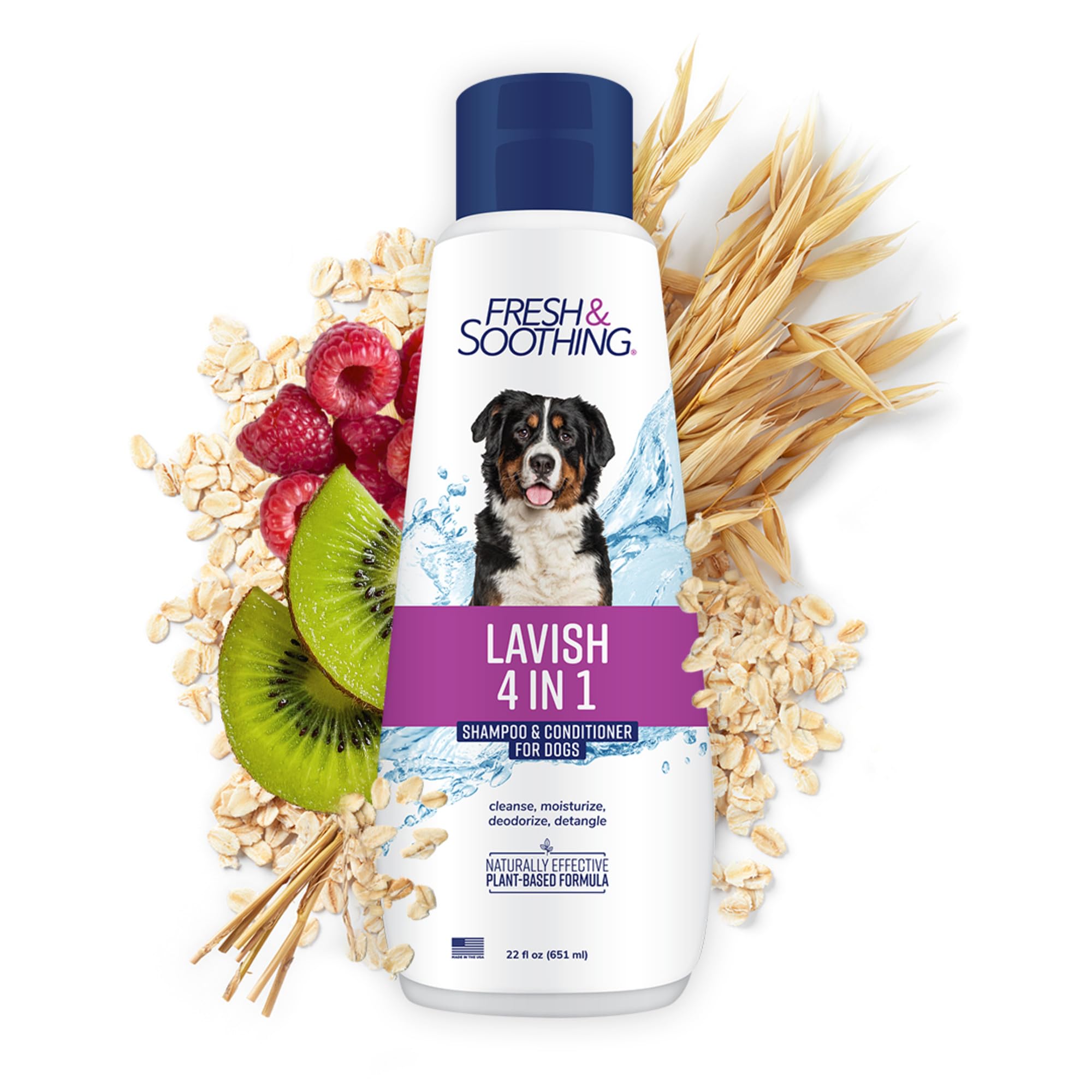 Naturel Promise Fresh & Soothing Lavish 4-in-1 Shampoo + Conditioner for Pets, 22oz