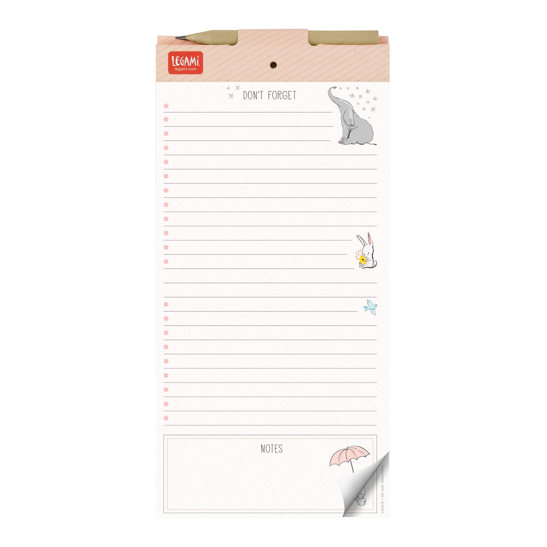 Bloc-notes magnétique - éléphant