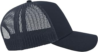 Atlantis Rapper Cotton 5 Panel Trucker Cap (One Size) (Navy/Navy)